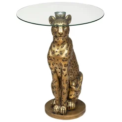 Mesa Auxiliar Base Leopardo 40x52Cm