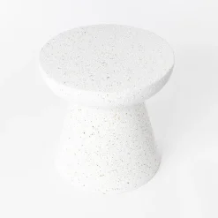 Mesa auxiliar blanca 40cm