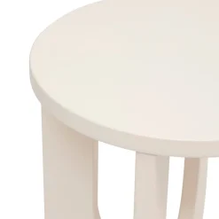 Mesa auxiliar BLOOM blanca de mdf 50.4x40x40cm