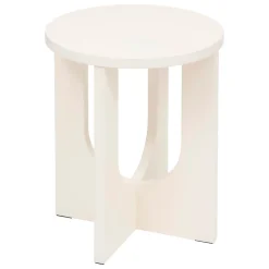 Mesa auxiliar BLOOM blanca de mdf 50.4x40x40cm