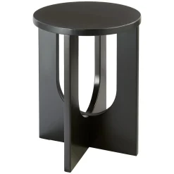 Mesa auxiliar BLOOM negra de mdf