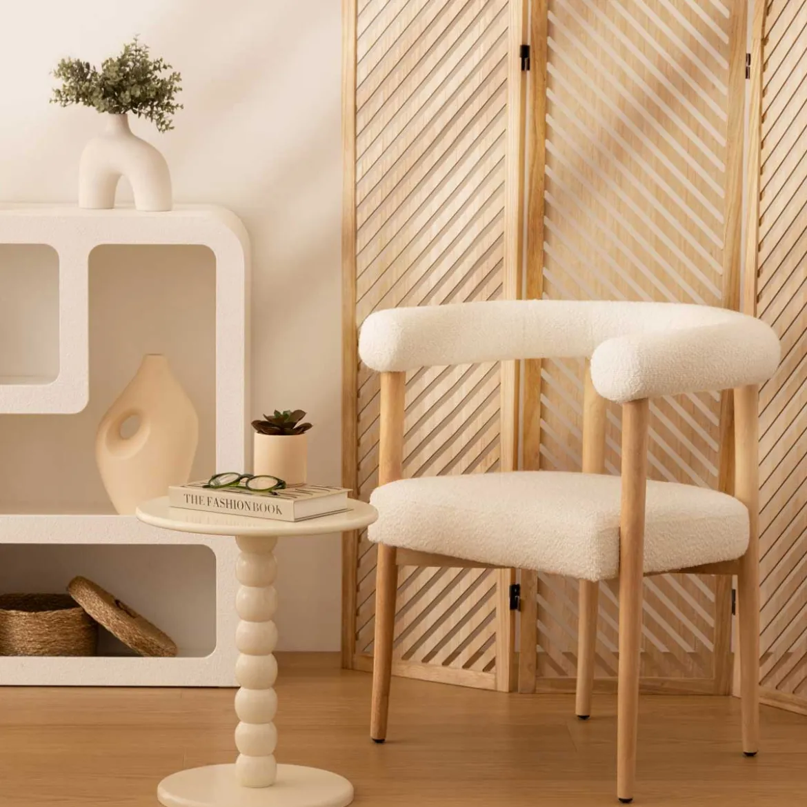 Mesa Auxiliar Chamlo Crudo Mdf