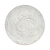 Mesa auxiliar de madera tapa decoración espiral