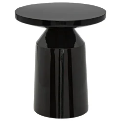 Mesa Auxiliar De Metal Negra Sita