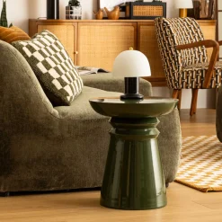 Mesa Auxiliar De Metal Verde Jaya