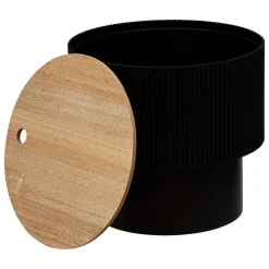 Mesa Auxiliar Enola Negra y Beige
