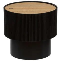Mesa Auxiliar Enola Negra y Beige