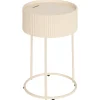 Mesa auxiliar JUNA beige D33x48cm