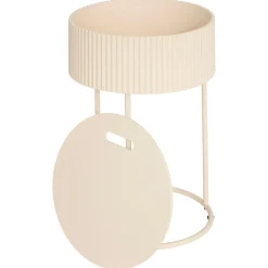 Mesa auxiliar JUNA beige D33x48cm