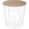 Mesa Auxiliar Kumi De Mdf Metal 40x41Cm