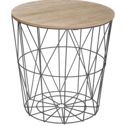 Mesa Auxiliar Kumi Mdf/Metal 40x41Cm