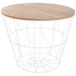 Mesa Auxiliar Kumi Mdf Metal 38x30.5Cm