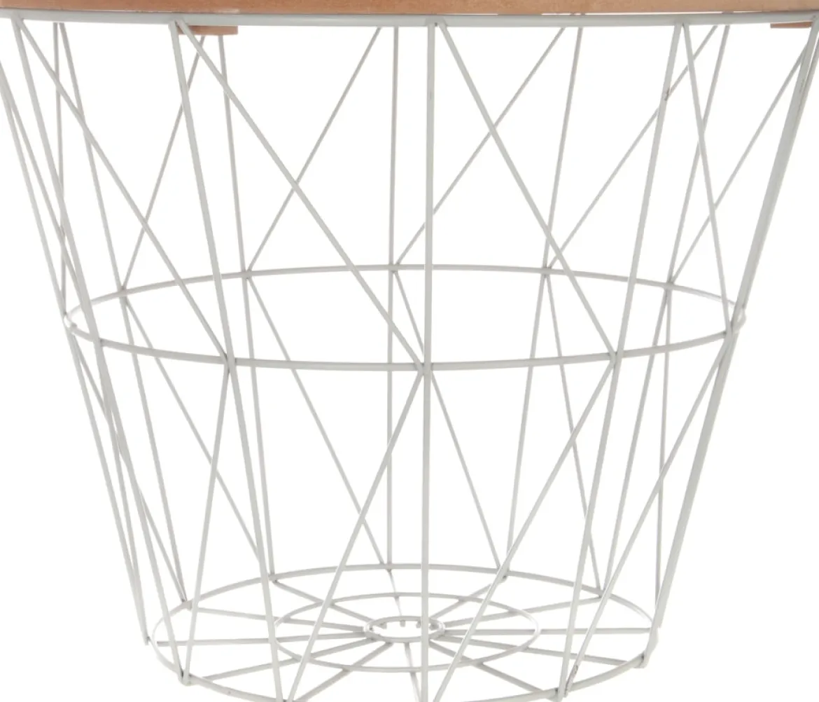 Mesa Auxiliar Kumi Mdf Metal 38x30.5Cm