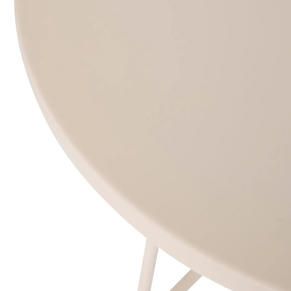 Mesa auxiliar LATTE beige D38cm
