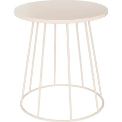 Mesa auxiliar LATTE beige D38cm