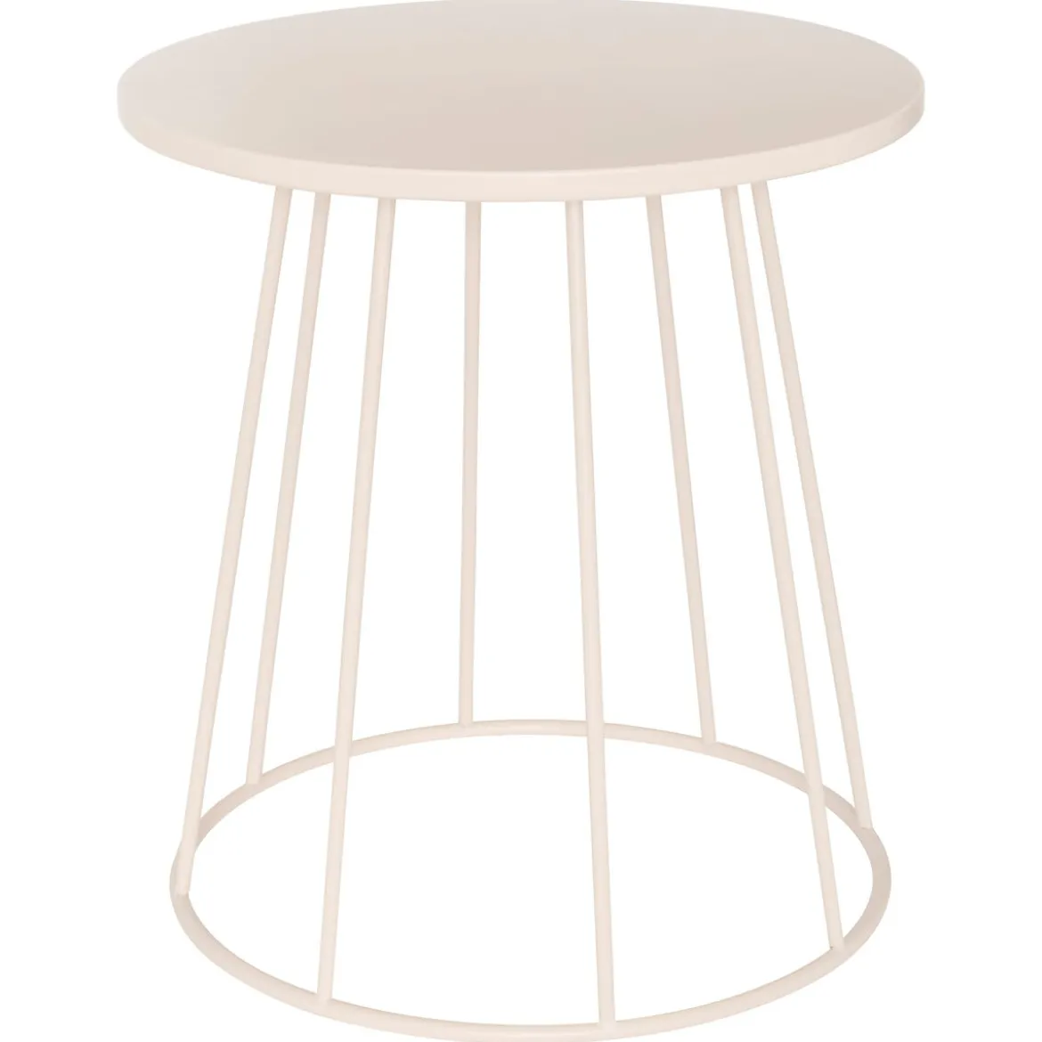 Mesa auxiliar LATTE beige D38cm