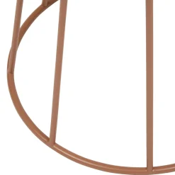 Mesa auxiliar LATTE marrón D38cm