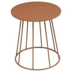 Mesa auxiliar LATTE marrón D38cm