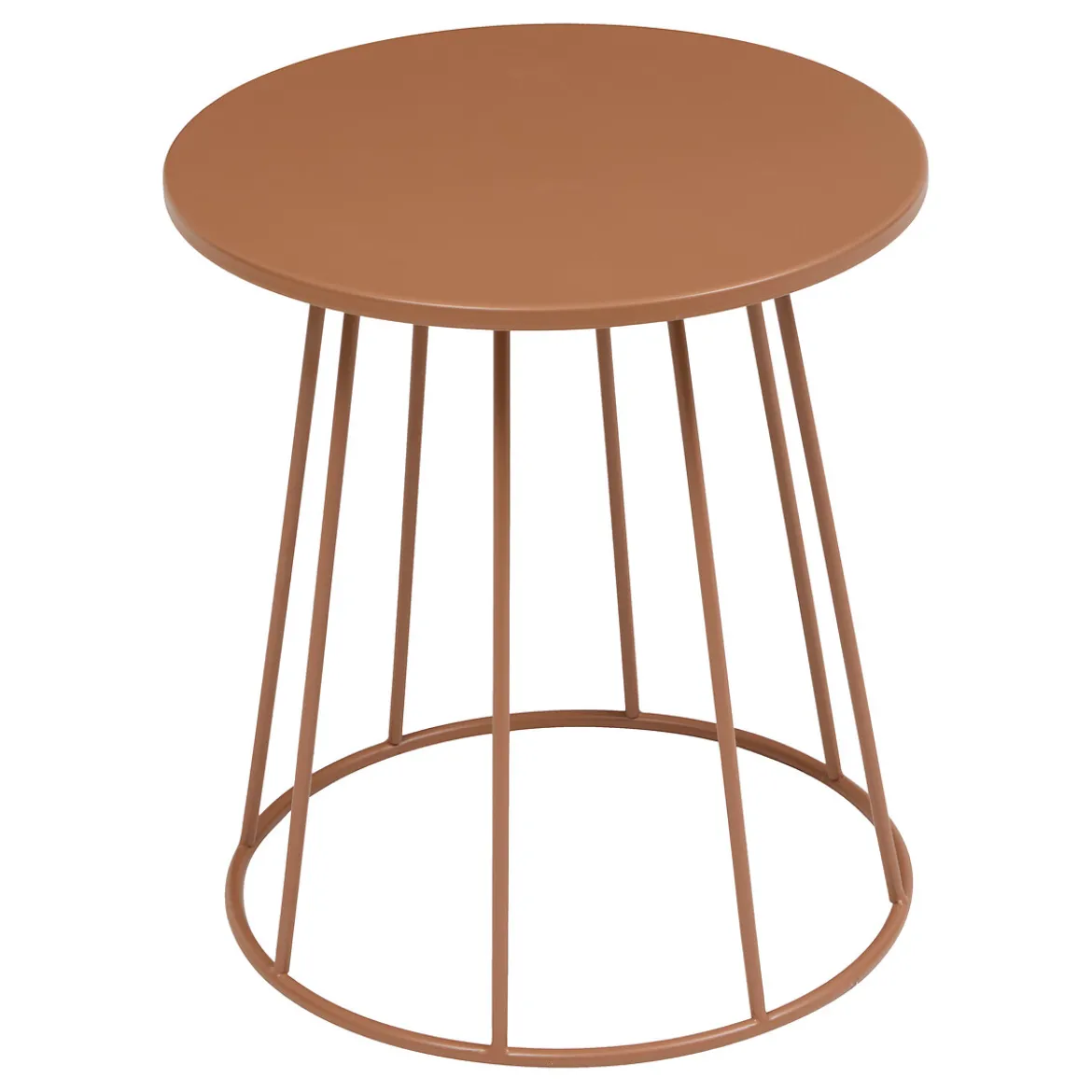 Mesa auxiliar LATTE marrón D38cm