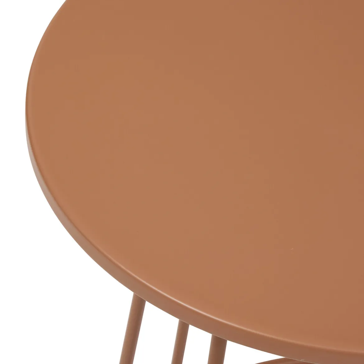 Mesa auxiliar LATTE marrón D38cm