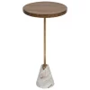 Mesa Auxiliar Madera/Mármol 35.5x35.5x70
