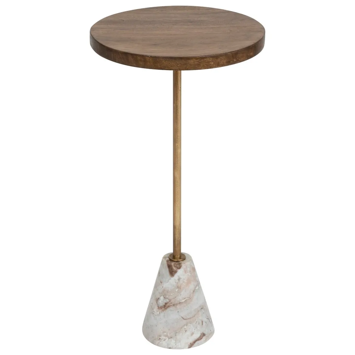 Mesa Auxiliar Madera/Mármol 35.5x35.5x70