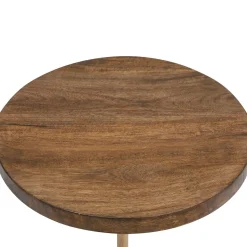 Mesa Auxiliar Madera/Mármol 35.5x35.5x70