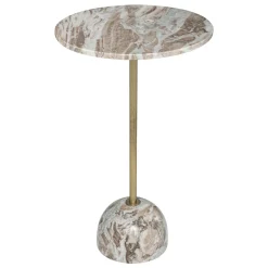 Mesa Auxiliar Mármol 35.5x35.5x58Cm