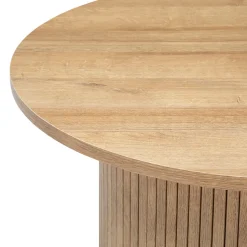 Mesa Auxiliar Redonda Beige Colva 40cm