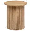 Mesa Auxiliar Redonda Colva Beige 50cm
