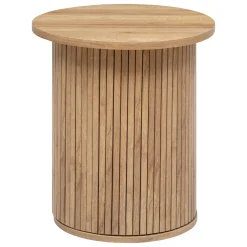 Mesa Auxiliar Redonda Colva Beige 50cm
