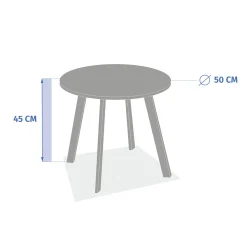 Mesa auxiliar SAONA azul 50cm