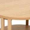 Mesa auxiliar SLAT beige D40x48cm