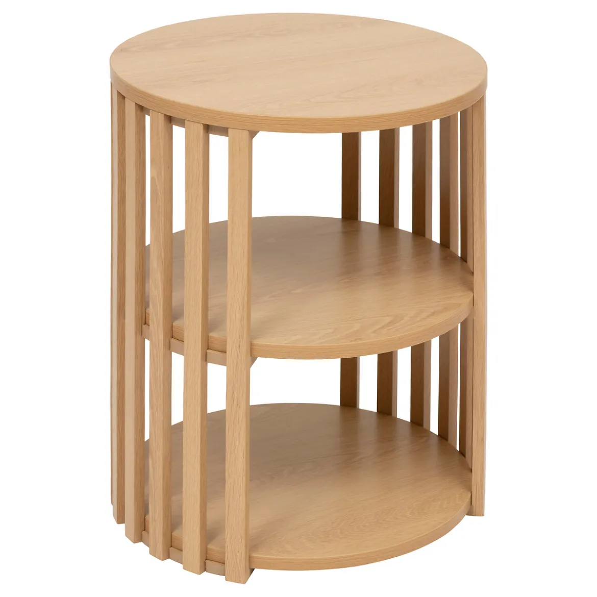 Mesa auxiliar SLAT beige D40x48cm