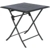 Mesa AZUA plegable gris grafito de aluminio