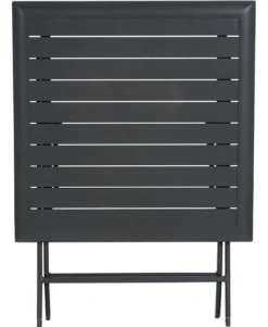 Mesa AZUA plegable gris grafito de aluminio