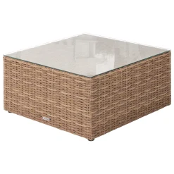Mesa baja MOORÉA savana de ratán sintético