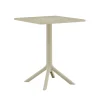 Mesa BARI beige cuadrada
