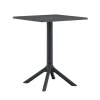 Mesa BARI gris cuadrada
