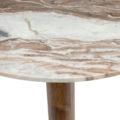 Mesa centro COPPA de madera mango y mármol