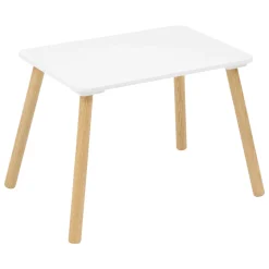Mesa con 2 sillas blancas