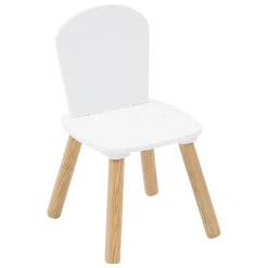 Mesa con 2 sillas blancas