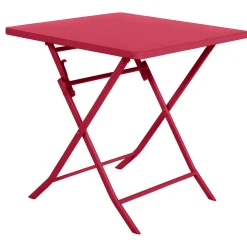 Mesa cuadrada GREENSBORO roja