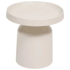 Mesa de centro ABADI crudo de metal 41x43cm