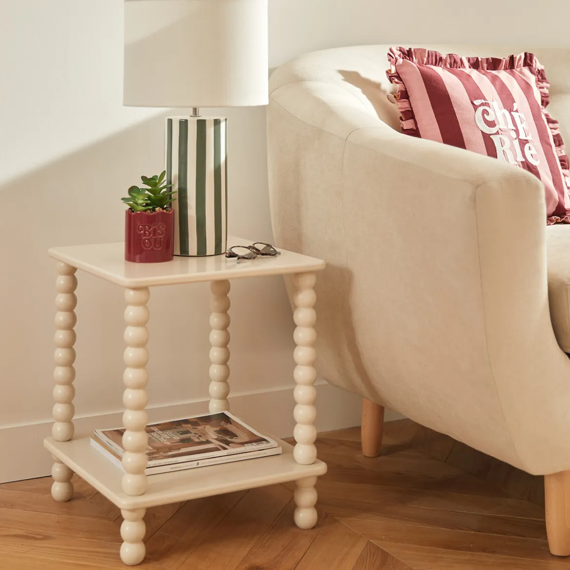 Mesa de centro CHAMLO marfil de mdf