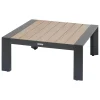 Mesa de centro EVASION gris oscuro de aluminio