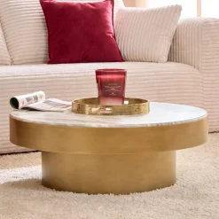 Mesa de centro GRAPHITE dorado