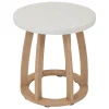 Mesa de centro LEMINDO de madera de eucalipto 50cm