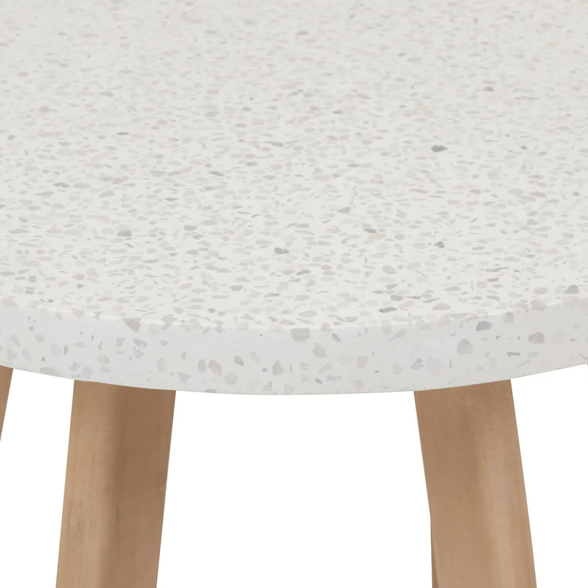 Mesa de centro LEMINDO de madera de eucalipto 50cm