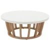 Mesa de centro LEMINDO de madera de eucalipto